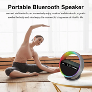 G5 6-in-1 Bluetooth Speaker Lamp – 15W Wireless Charging, Alarm Clock & RGB Light
