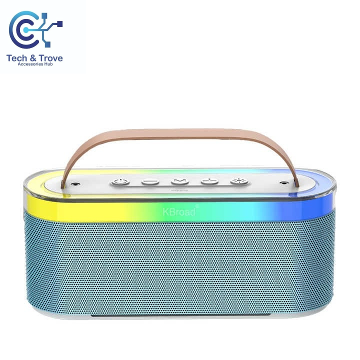 KTS-2112 Portable Bluetooth Speaker with Heavy Bass, RGB Lights, Dual Speakers, Type-C Charging, USB & TF Card Support