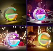 BT2301 G Lamp Speaker – 15W Wireless Charging, Bluetooth Speaker & RGB Light