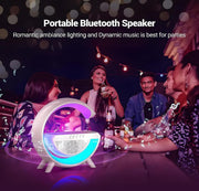 BT2301 G Lamp Speaker – 15W Wireless Charging, Bluetooth Speaker & RGB Light