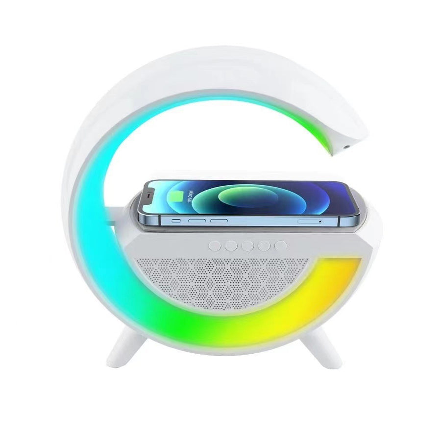 BT2301 G Lamp Speaker – 15W Wireless Charging, Bluetooth Speaker & RGB Light