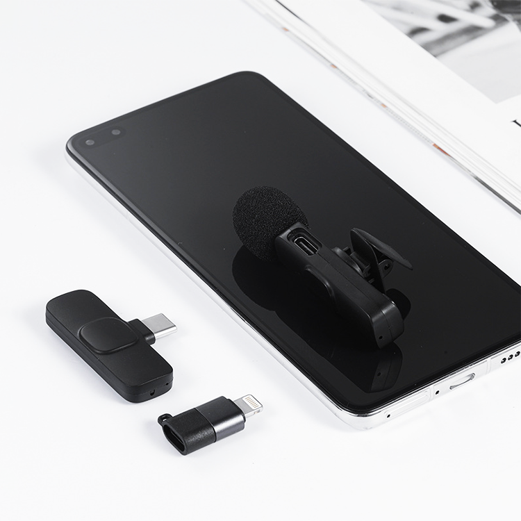 K9 Wireless Bluetooth Lavalier Microphone for Type C and Lightning – Noise Cancellation | 20M Range | Plug & Play