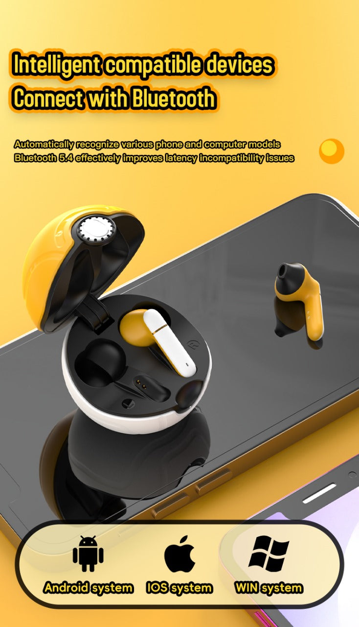 F12 Wireless Earbuds – Bluetooth 5.4, Low Latency Gaming, Hi-Fi Sound, 6H Playtime