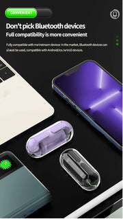 Amgras Future V Pro TWS V5.3 Wireless Earbuds – ENC Noise Cancellation, HiFi Stereo Sound & Touch Control