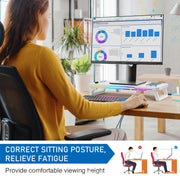 RGB Monitor Stand – 15W Wireless Charging, 3 USB + Type-C Ports, Adjustable Height, 7 RGB Light Modes