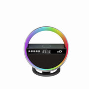 G5 6-in-1 Bluetooth Speaker Lamp – 15W Wireless Charging, Alarm Clock & RGB Light