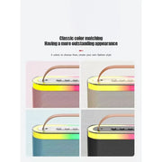 KTS-2112 Portable Bluetooth Speaker with Heavy Bass, RGB Lights, Dual Speakers, Type-C Charging, USB & TF Card Support