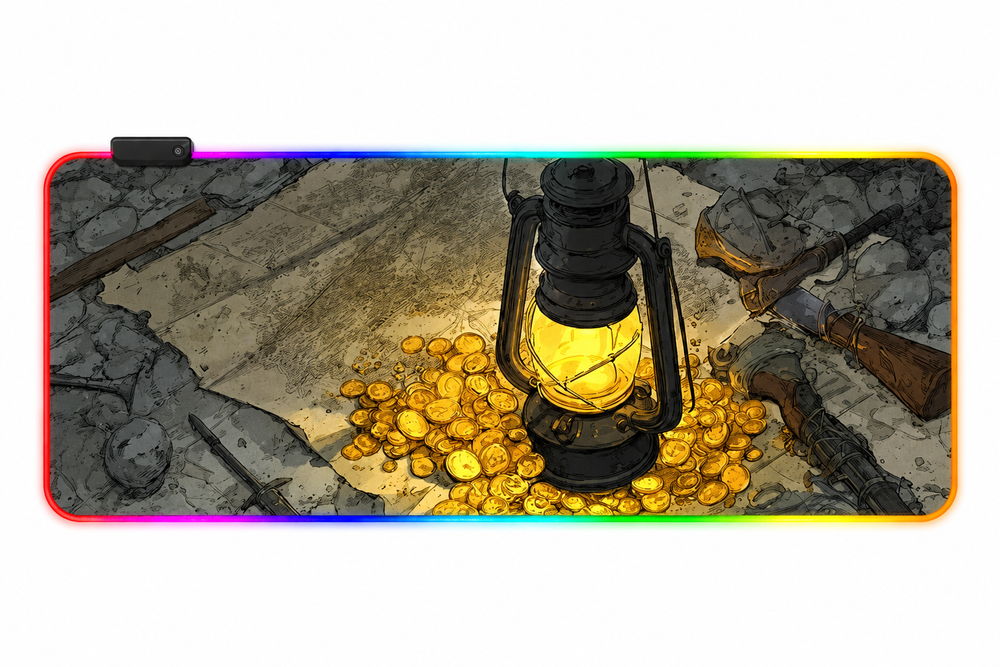 RGB Gaming Mouse Pad 800×300mm | Extended Keyboard & Mouse Mat