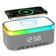A911 3-in-1 Speaker – 15W Wireless Charging, Dual Bluetooth Speakers, RGB Light