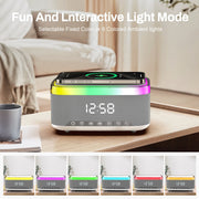 A911 3-in-1 Speaker – 15W Wireless Charging, Dual Bluetooth Speakers, RGB Light