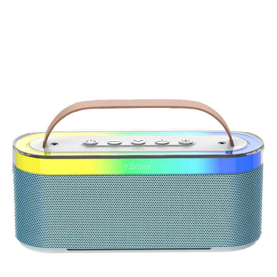 KTS-2112 Portable Bluetooth Speaker with Heavy Bass, RGB Lights, Dual Speakers, Type-C Charging, USB & TF Card Support
