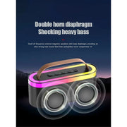 KTS-2112 Portable Bluetooth Speaker with Heavy Bass, RGB Lights, Dual Speakers, Type-C Charging, USB & TF Card Support